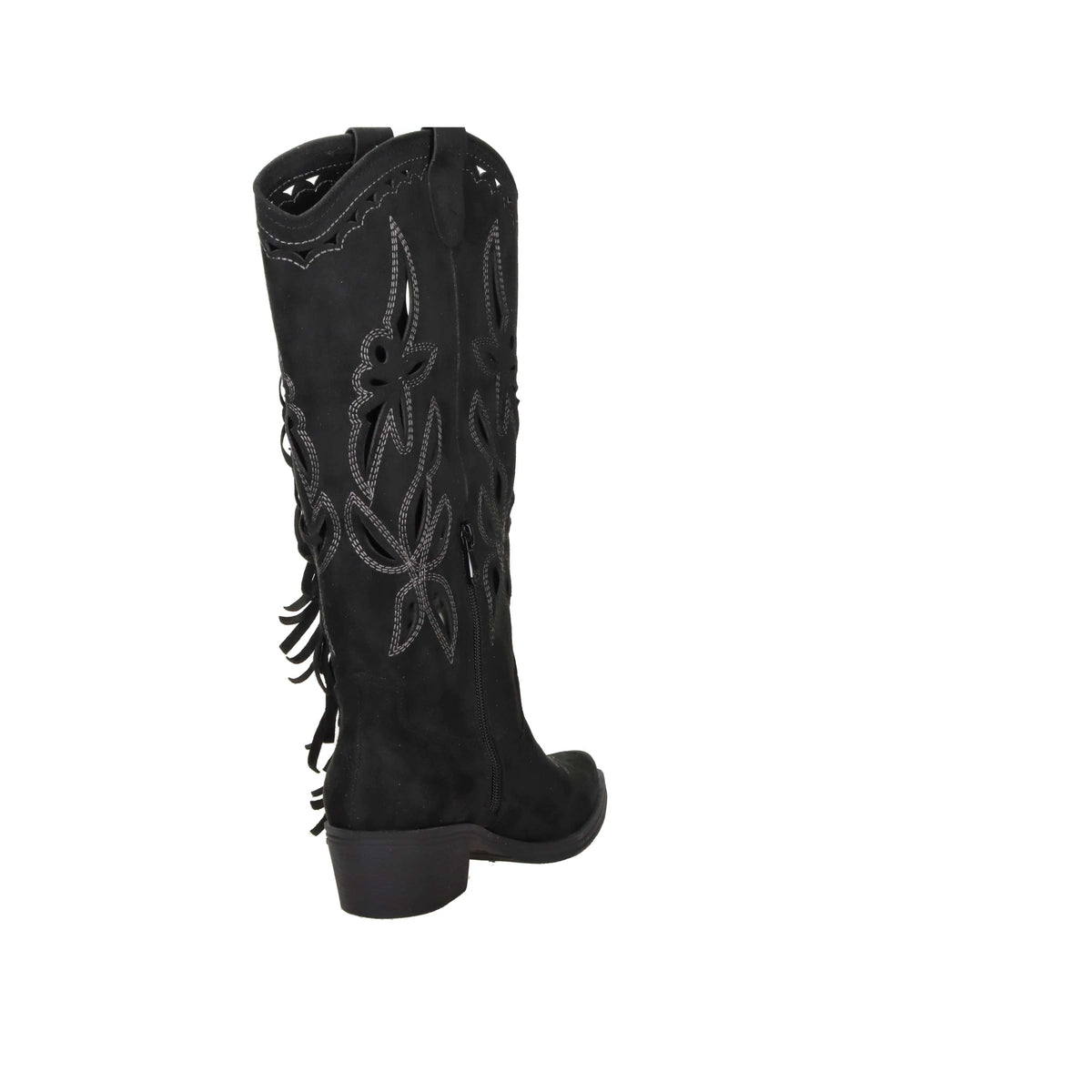 Crichic Damen Stiefeletten mit Absatz 3601-1 Schwarz