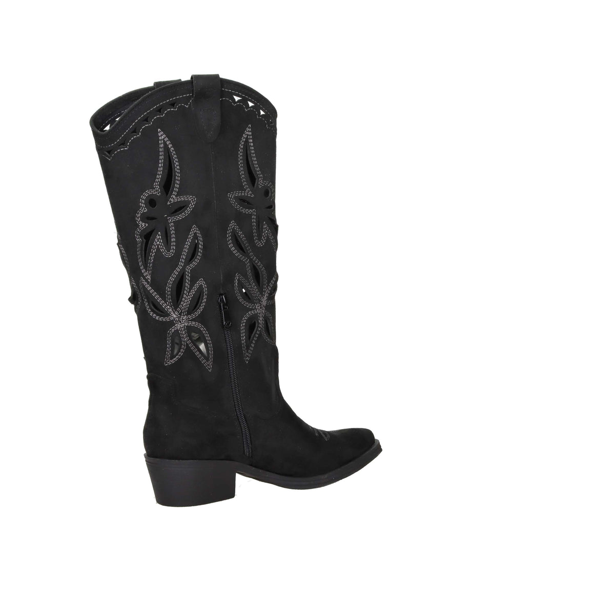 Crichic Damen Stiefeletten mit Absatz 3601-1 Schwarz