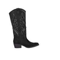 Crichic Damen Stiefeletten mit Absatz 3601-1 Schwarz