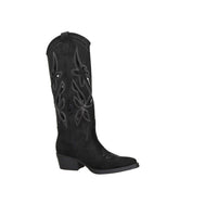 Crichic Damen Stiefeletten mit Absatz 3601-1 Schwarz