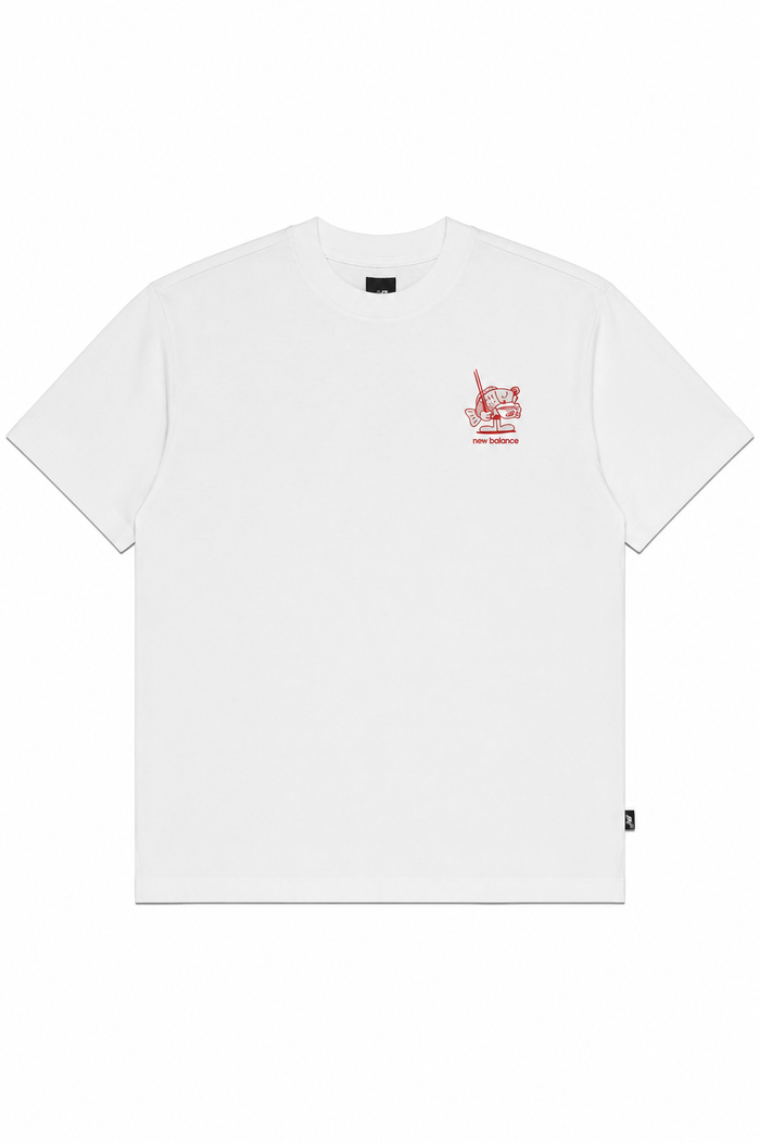 New Balance Uomo T-shirt MT61H51D Bianco