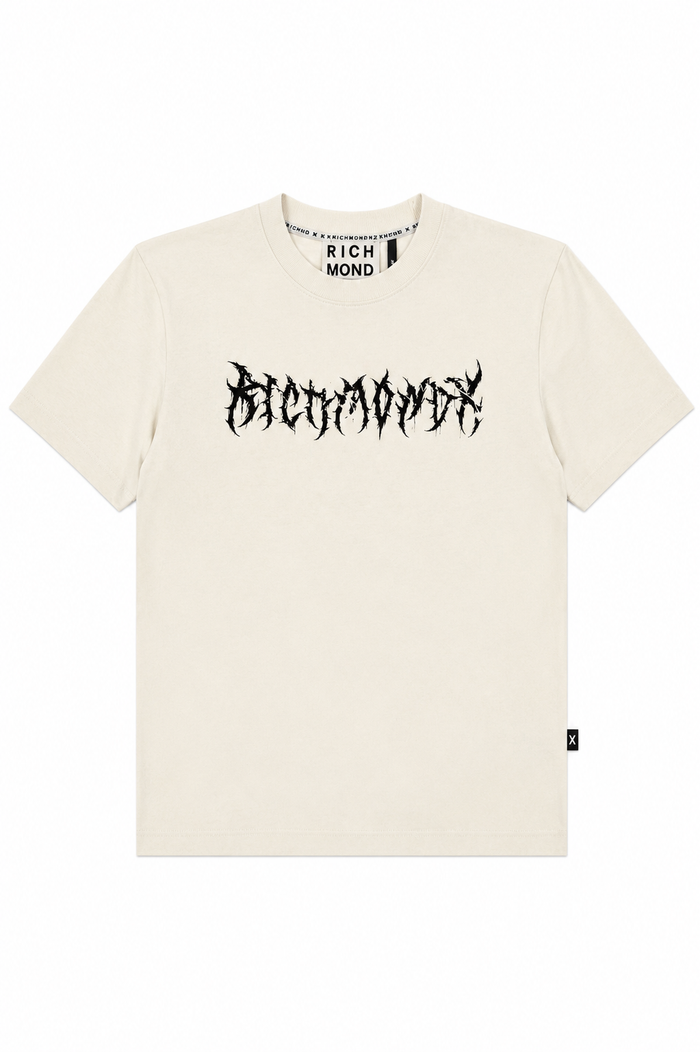 Richmond X Uomo T-shirt UMP26028TS Panna