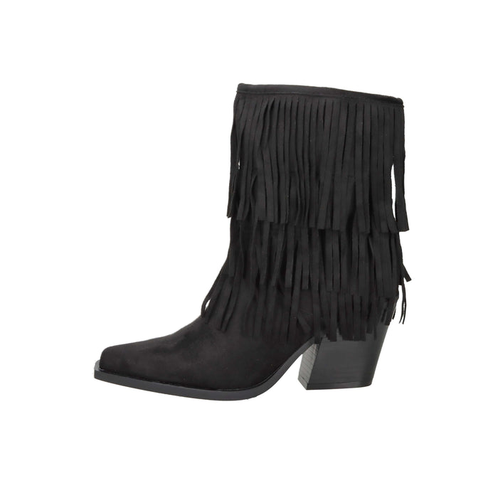 Crichic Donna Stivaletti tacco 3602-1 Nero