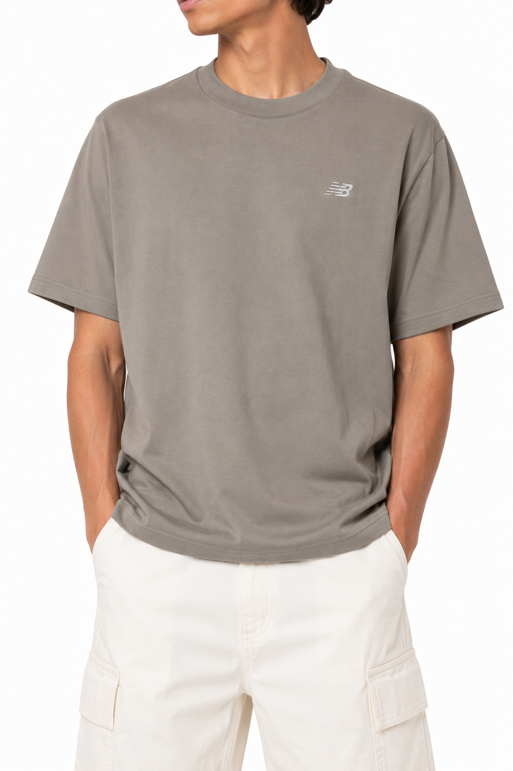 New Balance Uomo T-shirt MT41509 Glicine