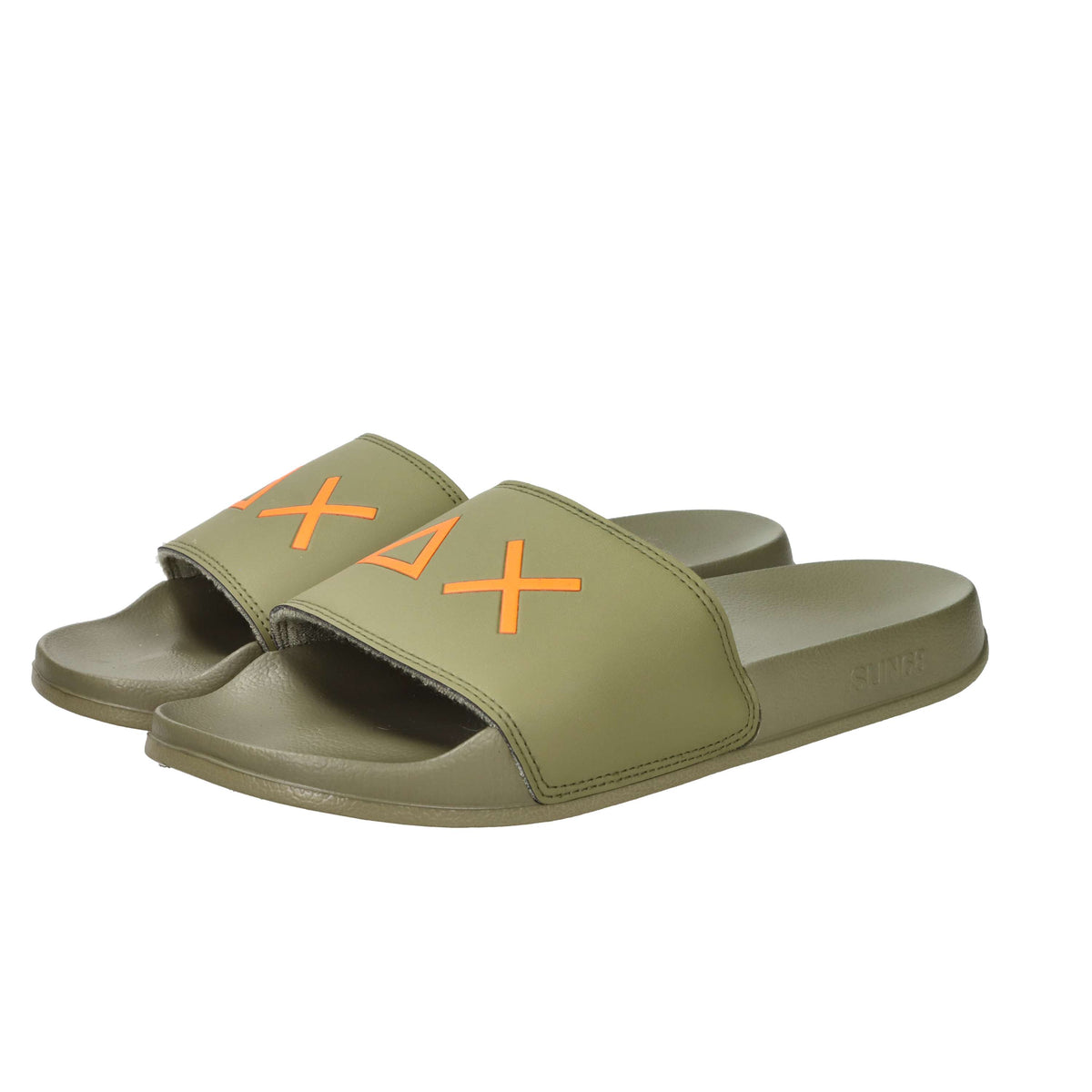 Sun68 Uomo Ciabatta X36110 Verde militare