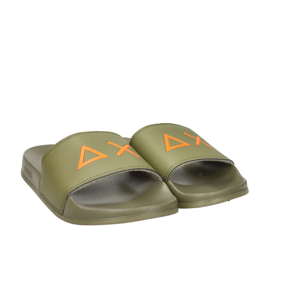 Sun68 Uomo Ciabatta X36110 Verde militare
