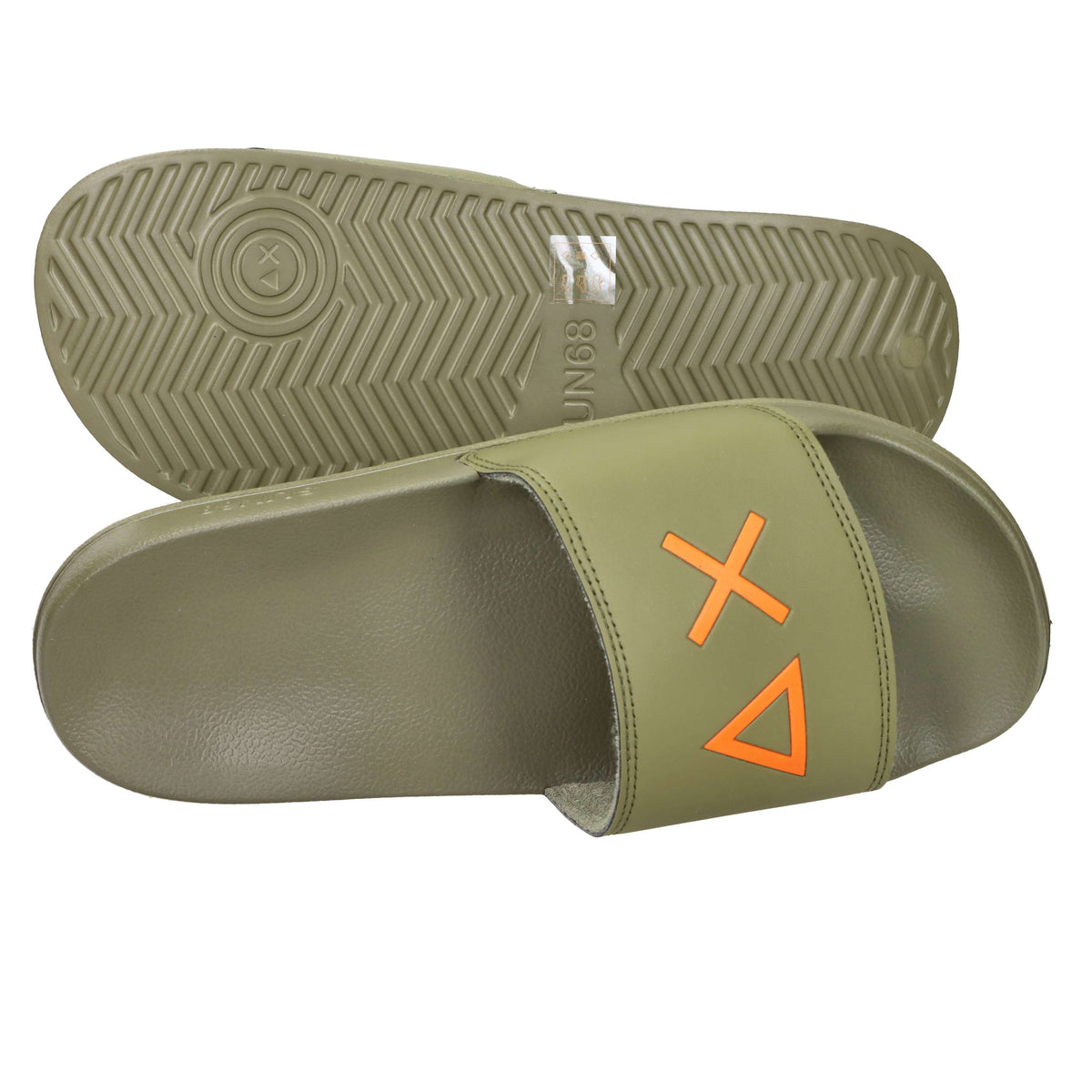 Sun68 Uomo Ciabatta X36110 Verde militare