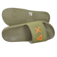 Sun68 Uomo Ciabatta X36110 Verde militare