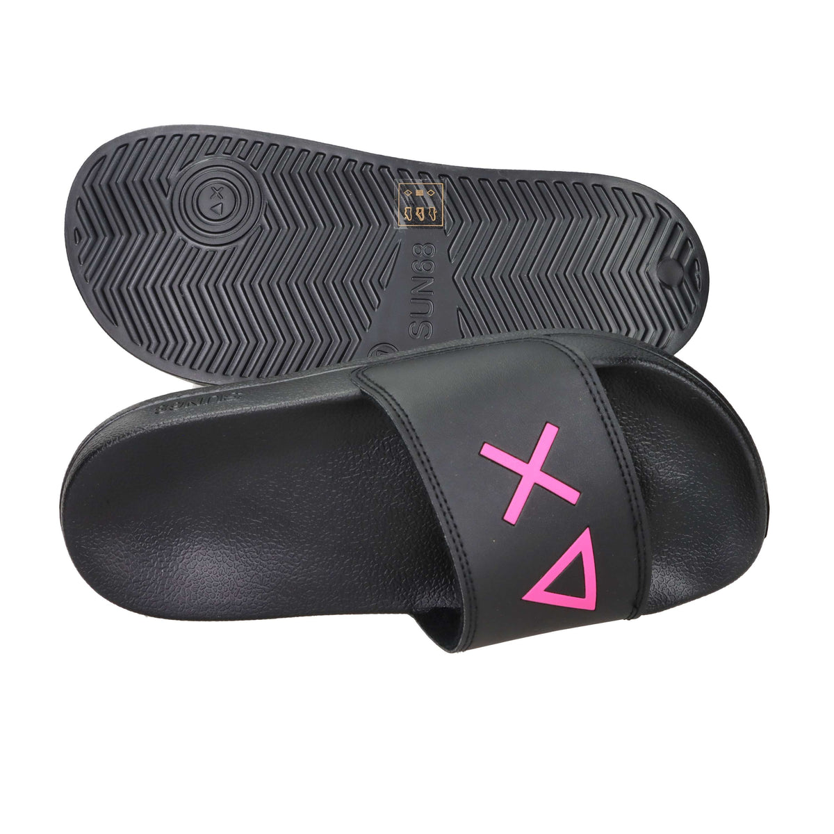 Sun68 Women's Flat Slipper X36210 Black