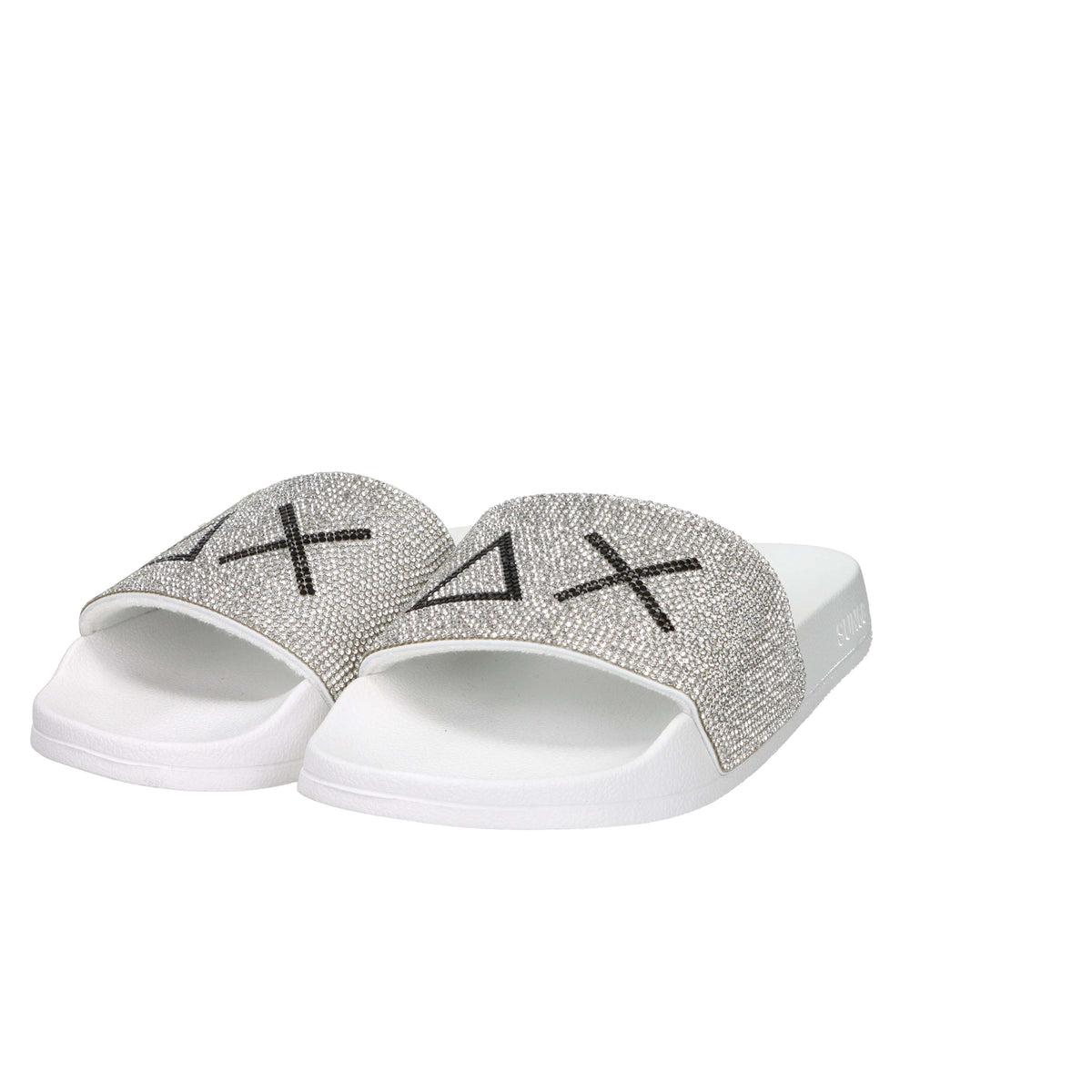 Sun68 Femme Claquettes basses X36211 Blanc