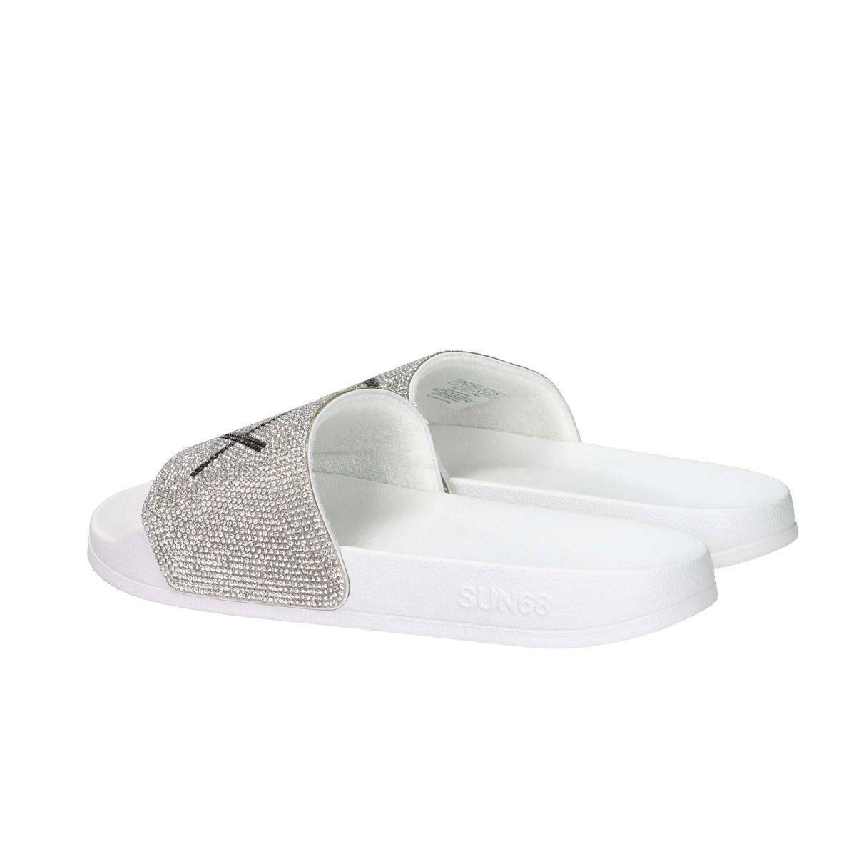 Sun68 Femme Claquettes basses X36211 Blanc