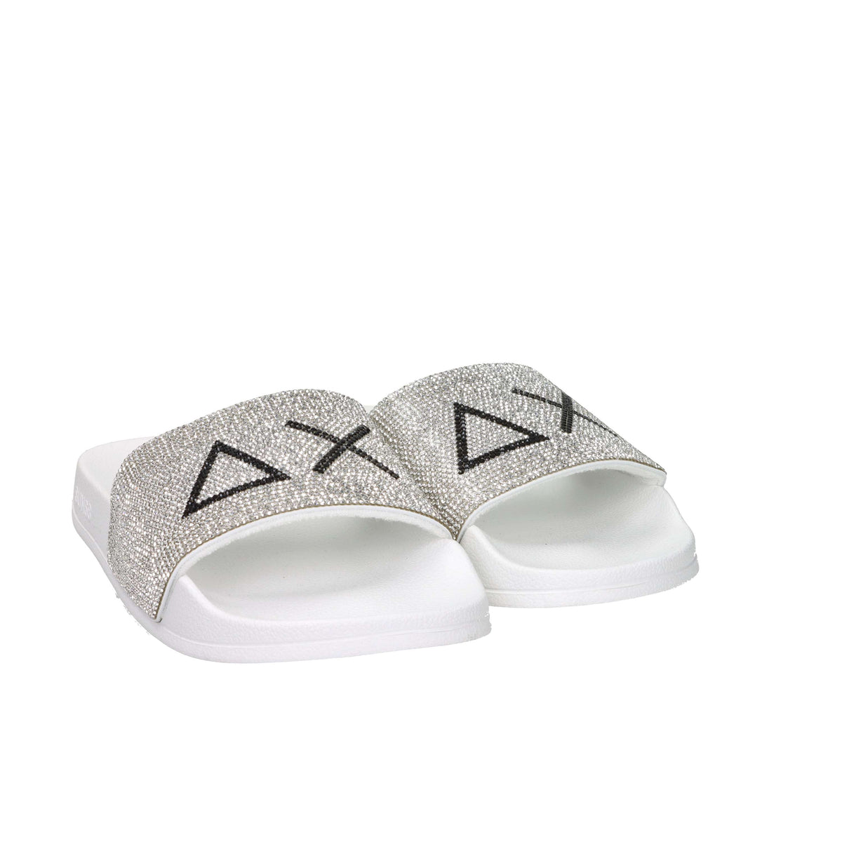 Sun68 Femme Claquettes basses X36211 Blanc