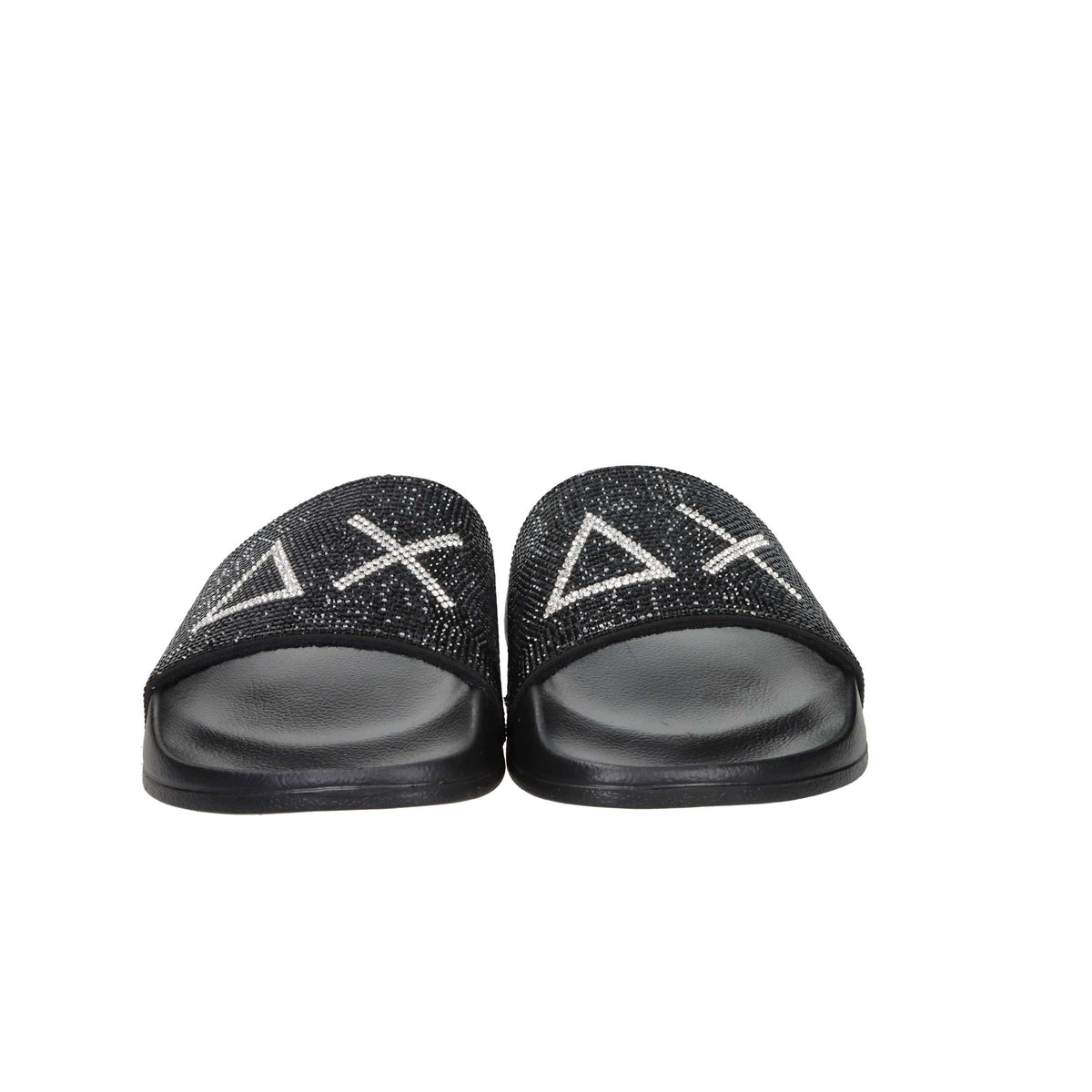 Sun68 Damen flache Pantoletten X36211 Schwarz