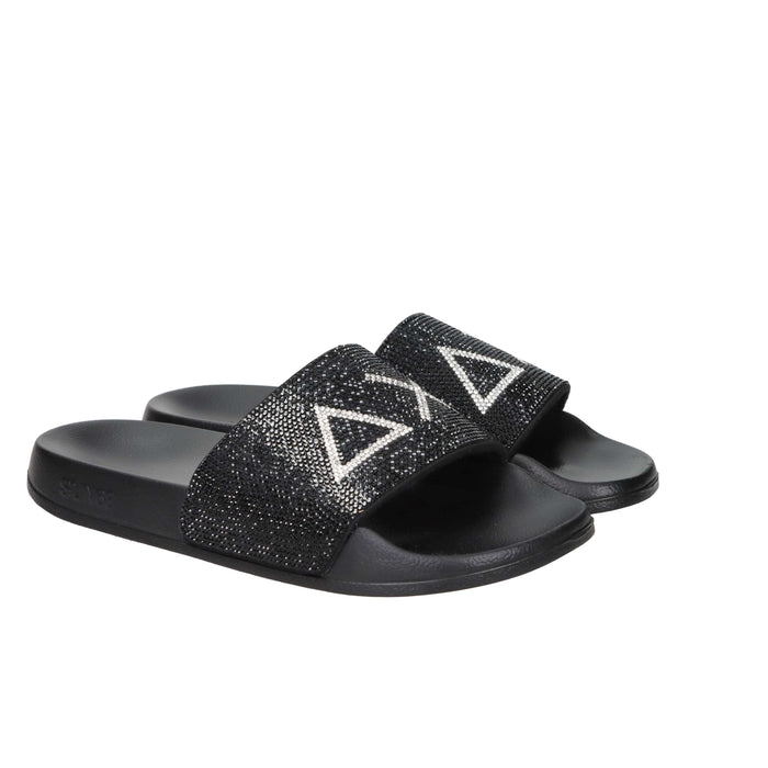 Sun68 Femme Claquette basse X36211 Noir