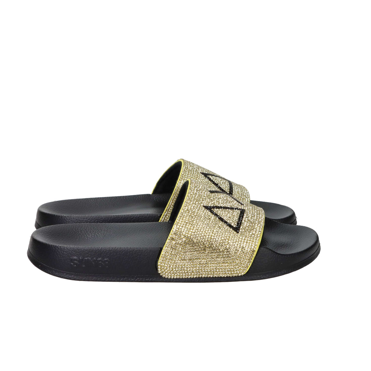 Sun68 Donna Ciabatta bassa X36211 Nero/Oro