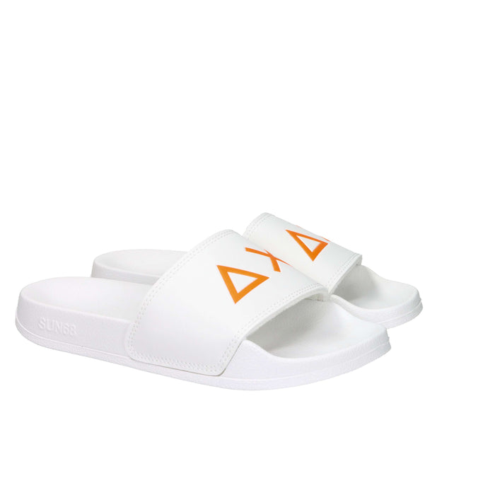 Sun68 Enfants et adolescents Claquettes X36310T Blanc