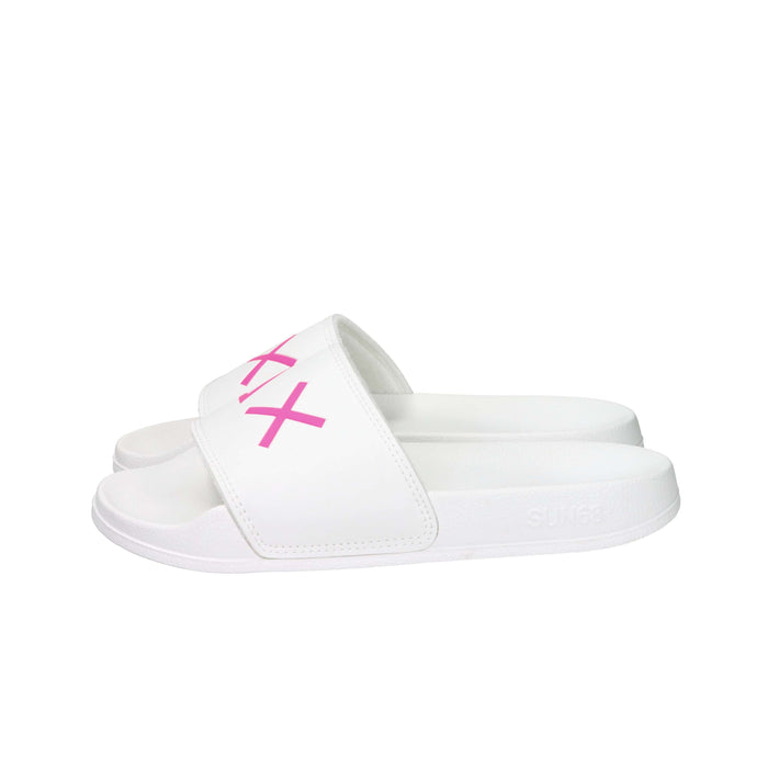 Sun68 Filles et adolescentes Claquettes X36410T Blanc
