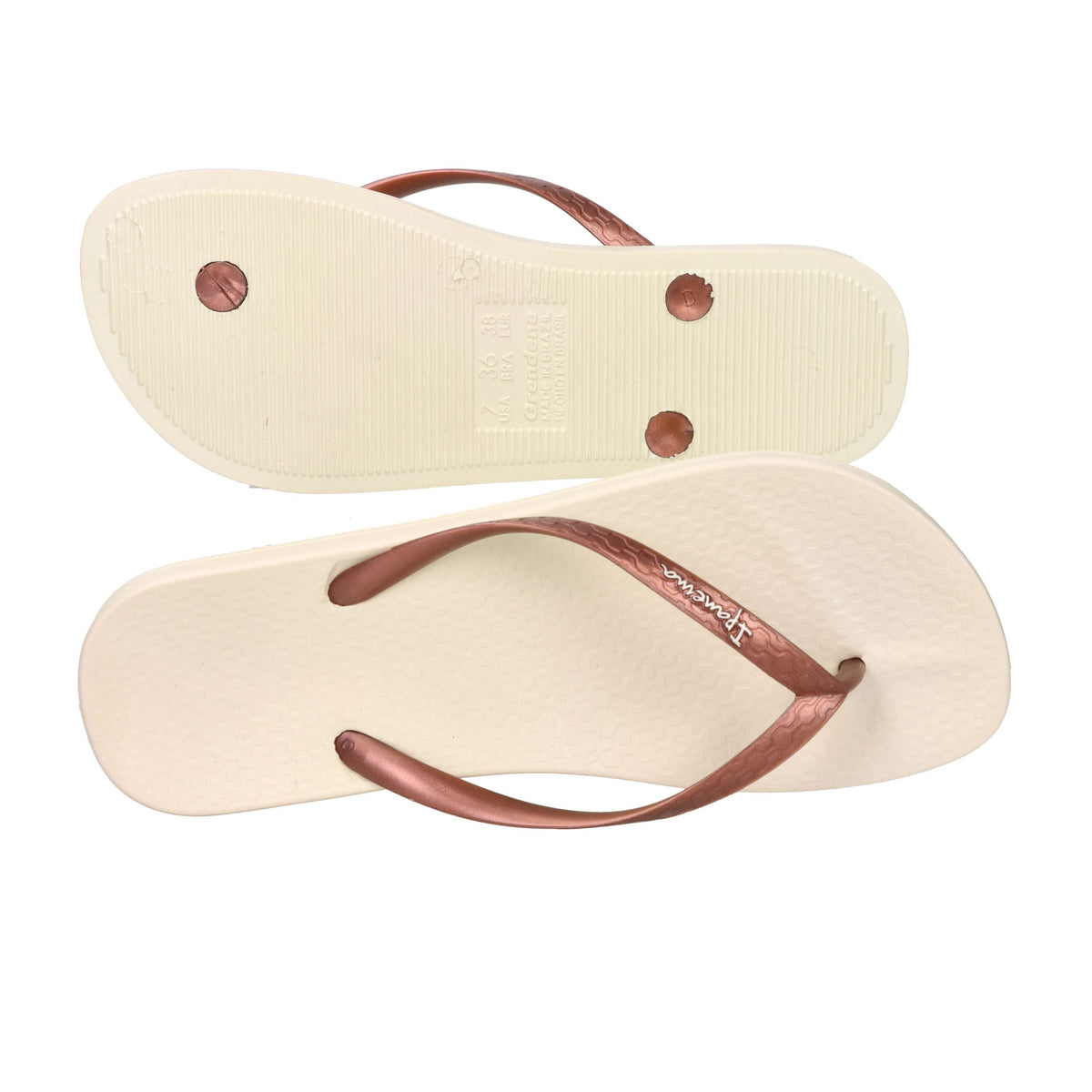 Ipanema Women's Flip Flops IP.81030 Beige/Bronze