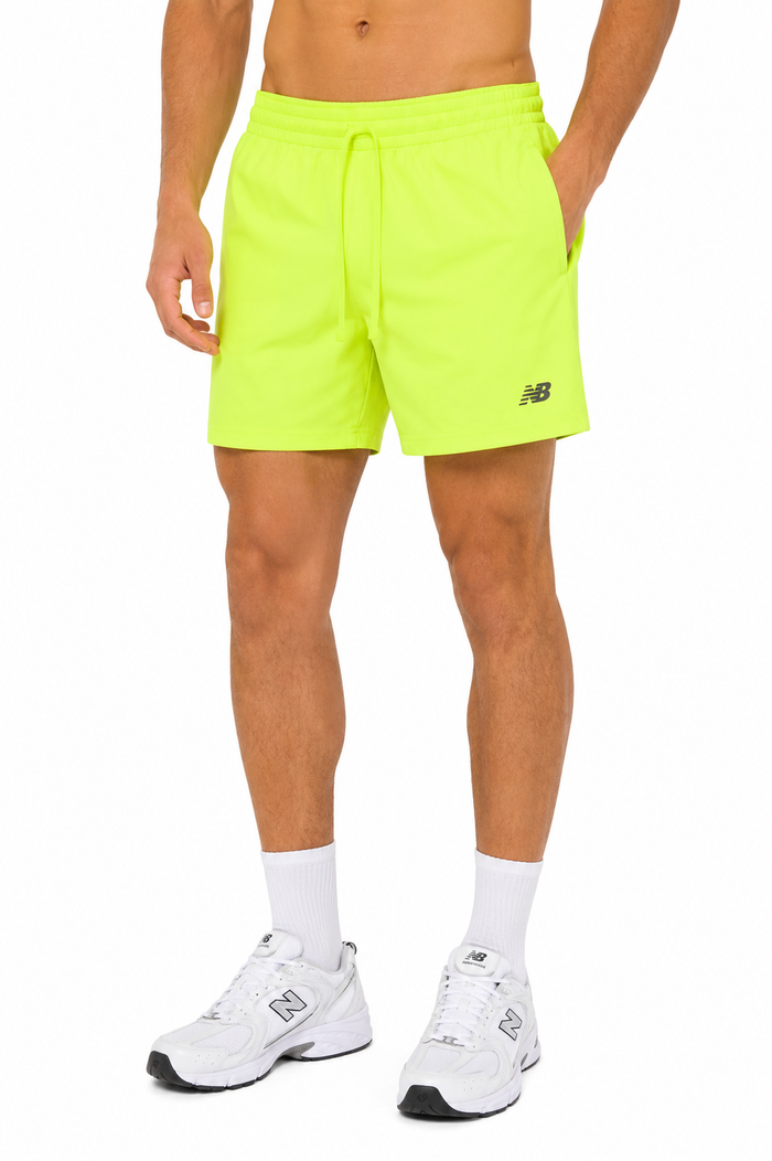 New Balance Uomo Shorts MS41227AFG Giallo Fluo