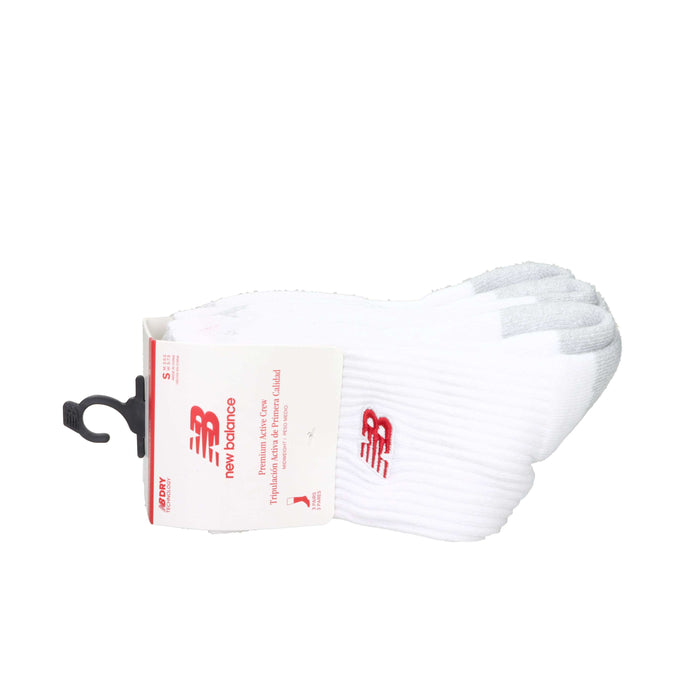 New Balance Unisex adulto Calzini AC98743 Bianco