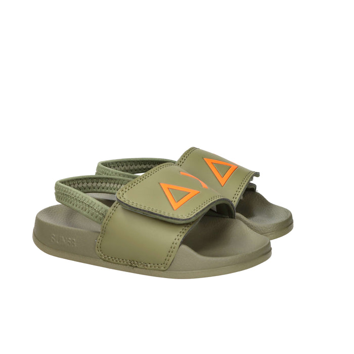 Sun68 Bambini e ragazzi Ciabatta X36310B Verde militare