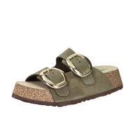 Bionatura Mujer Chancla con cuña A21THESIH-I-NBVB Verde oscuro