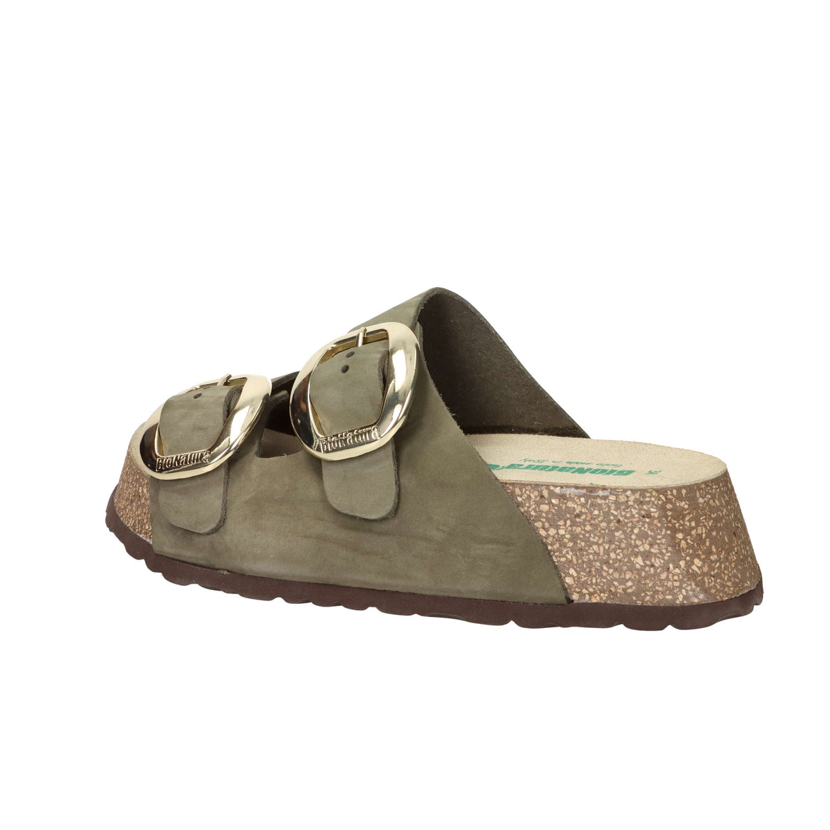 Bionatura Mujer Chancla con cuña A21THESIH-I-NBVB Verde oscuro