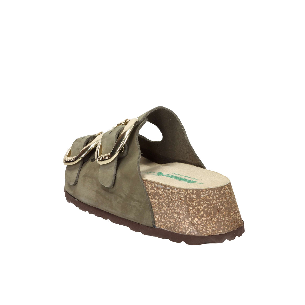 Bionatura Mujer Chancla con cuña A21THESIH-I-NBVB Verde oscuro