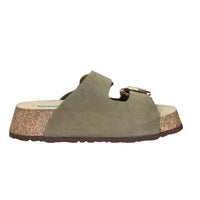 Bionatura Mujer Chancla con cuña A21THESIH-I-NBVB Verde oscuro