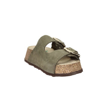 Bionatura Mujer Chancla con cuña A21THESIH-I-NBVB Verde oscuro