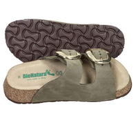 Bionatura Mujer Chancla con cuña A21THESIH-I-NBVB Verde oscuro