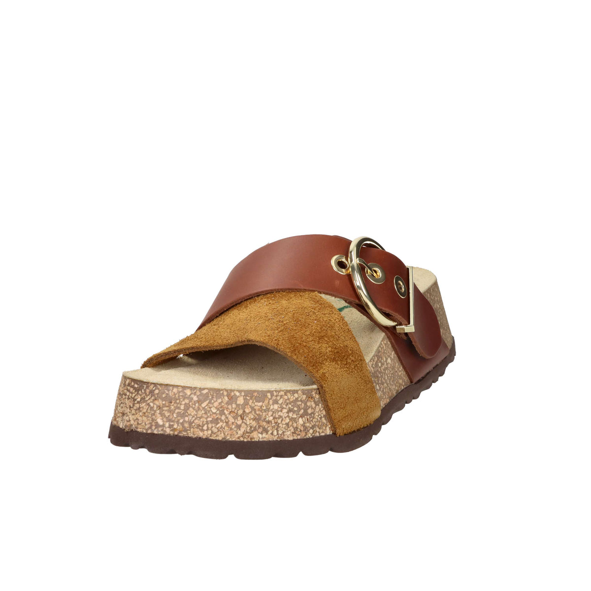 Bionatura Damen Pantoffel mit Keilabsatz A213419-I-MULBRA Lederfarben