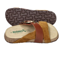 Bionatura Damen Pantoffel mit Keilabsatz A213419-I-MULBRA Lederfarben