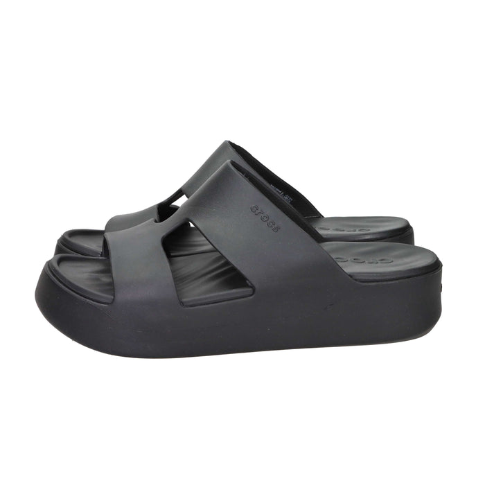 Crocs Femme Claquettes compensées 209409-01 Noir