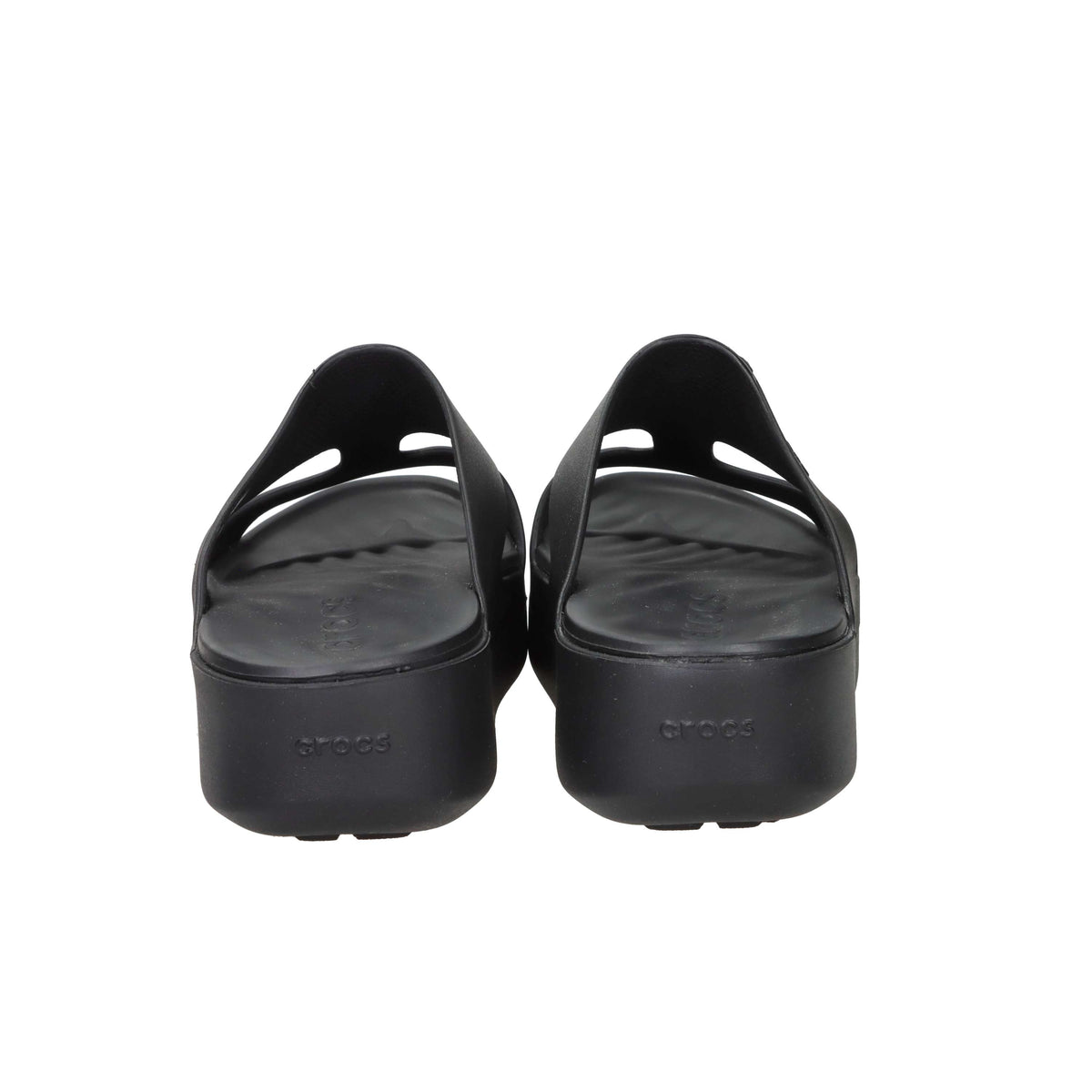 Crocs Donna Ciabatta con zeppa 209409-01 Nero