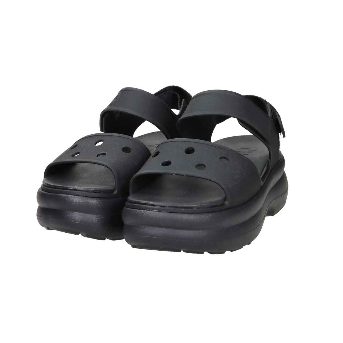Crocs Donna Sandalo con zeppa 211755-001 Nero