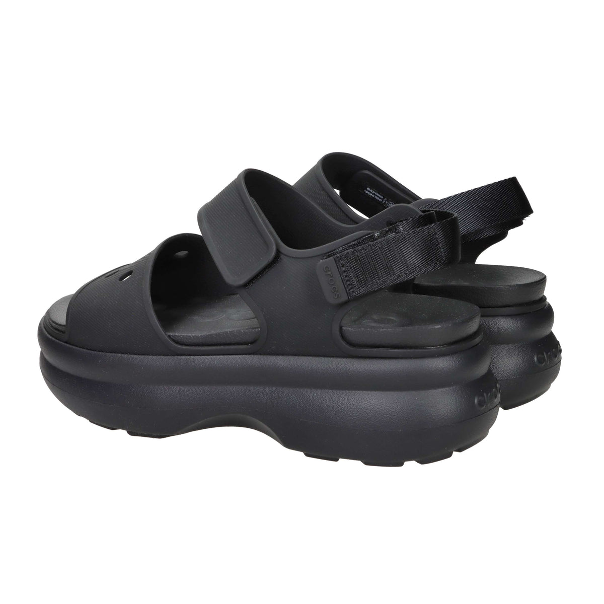 Crocs Donna Sandalo con zeppa 211755-001 Nero