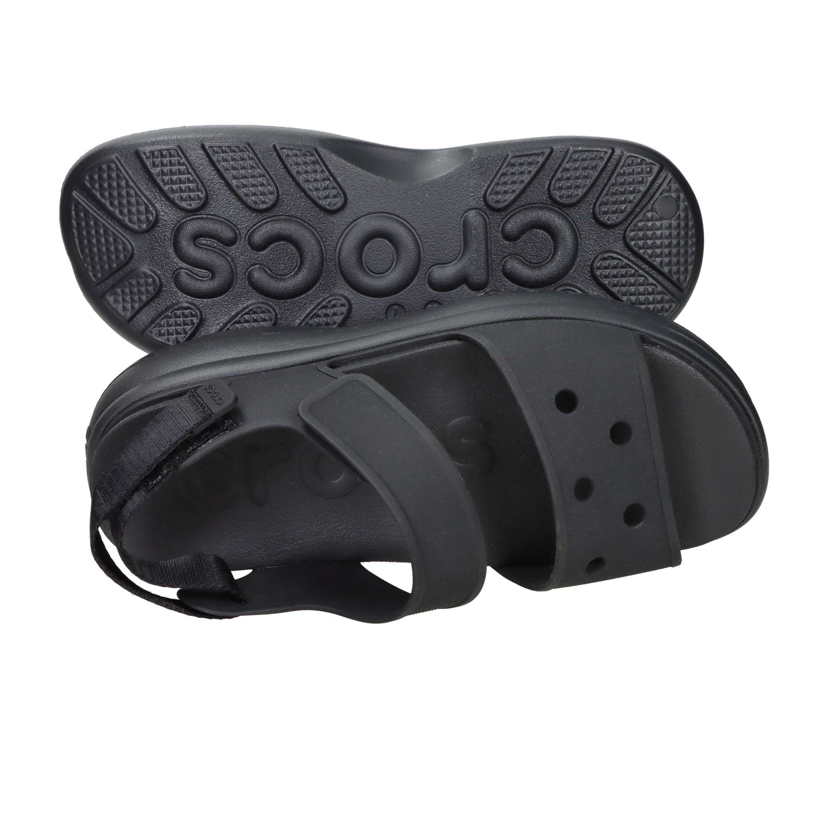 Crocs Femme Sandales compensées 211755-001 Noir