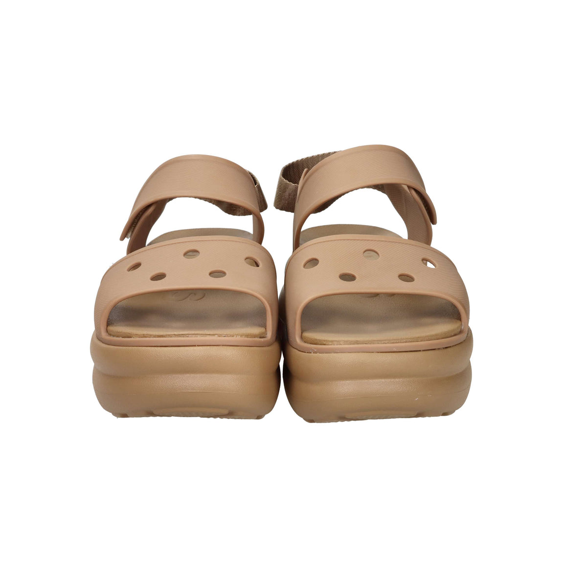Crocs Femme Sandales à talon compensé 211755-001 Camel