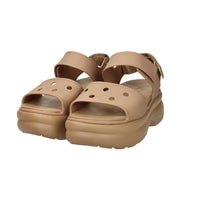Crocs Femme Sandales à talon compensé 211755-001 Camel