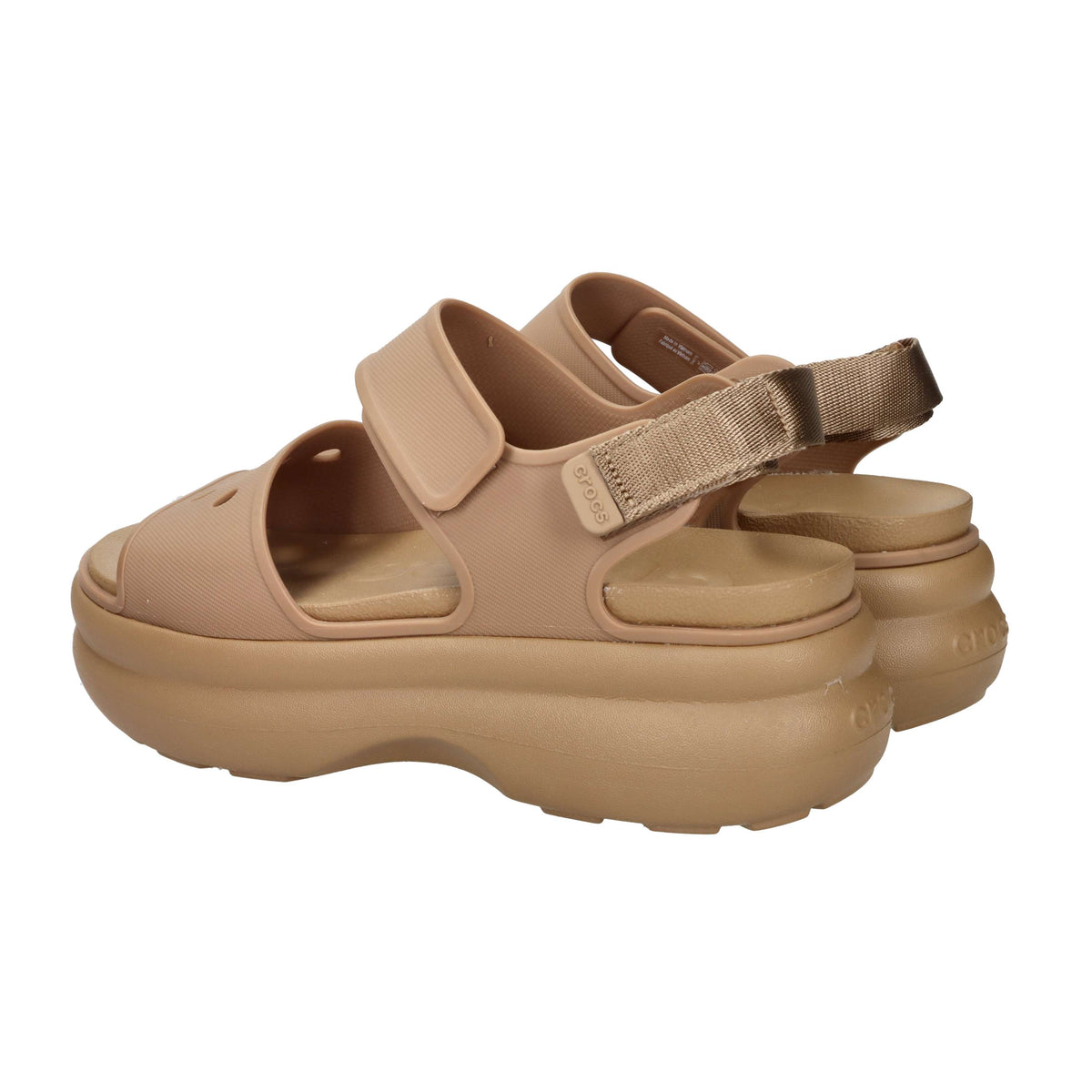 Crocs Femme Sandales à talon compensé 211755-001 Camel