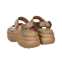 Crocs Femme Sandales à talon compensé 211755-001 Camel