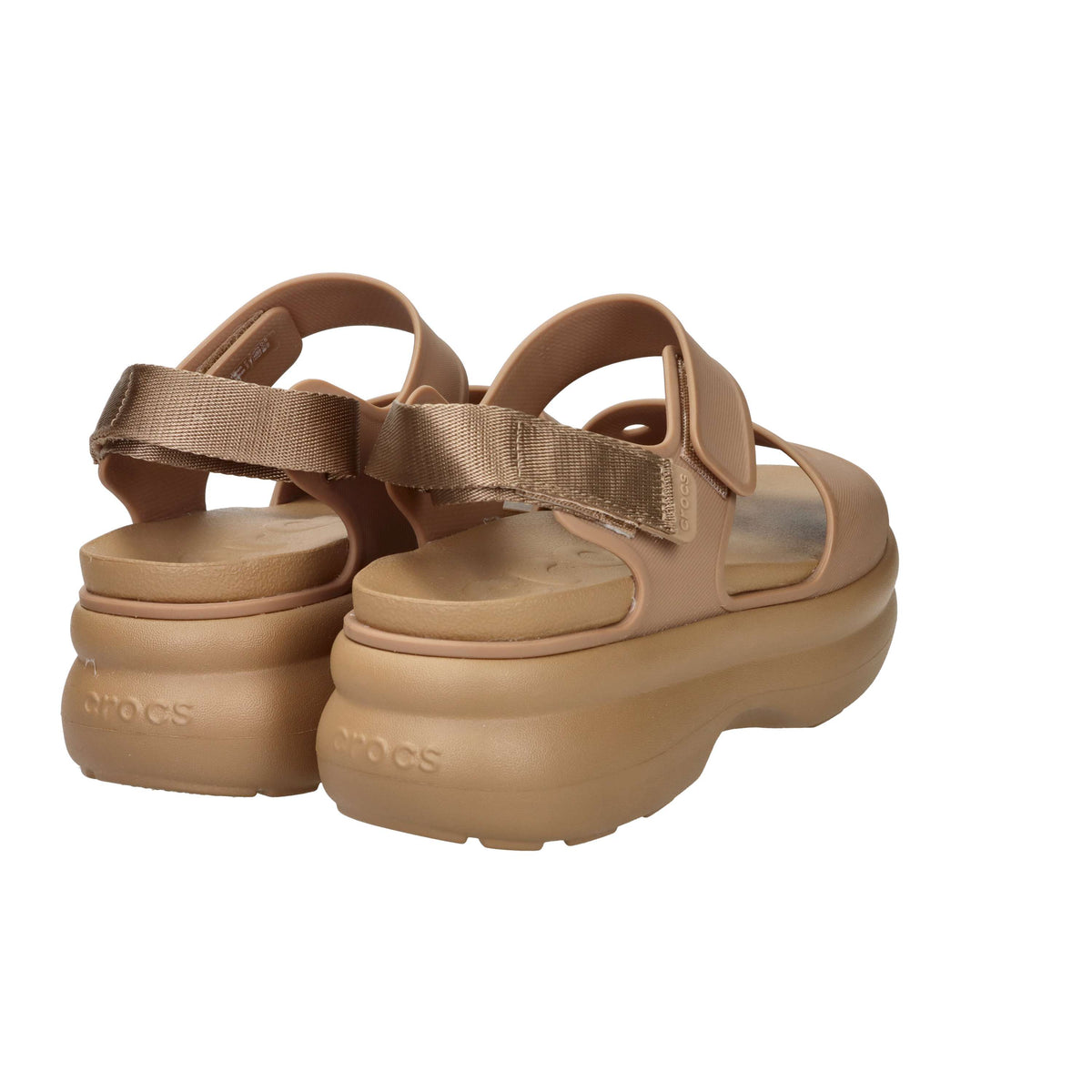 Crocs Femme Sandales à talon compensé 211755-001 Camel