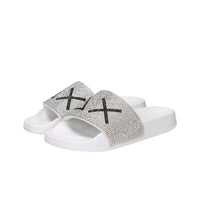 Sun68 Bambine e ragazze Ciabatta X36411K Bianco/Argento