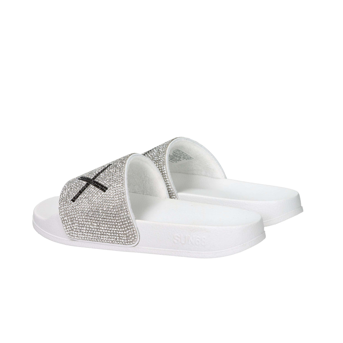 Sun68 Bambine e ragazze Ciabatta X36411K Bianco/Argento