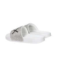 Sun68 Bambine e ragazze Ciabatta X36411K Bianco/Argento