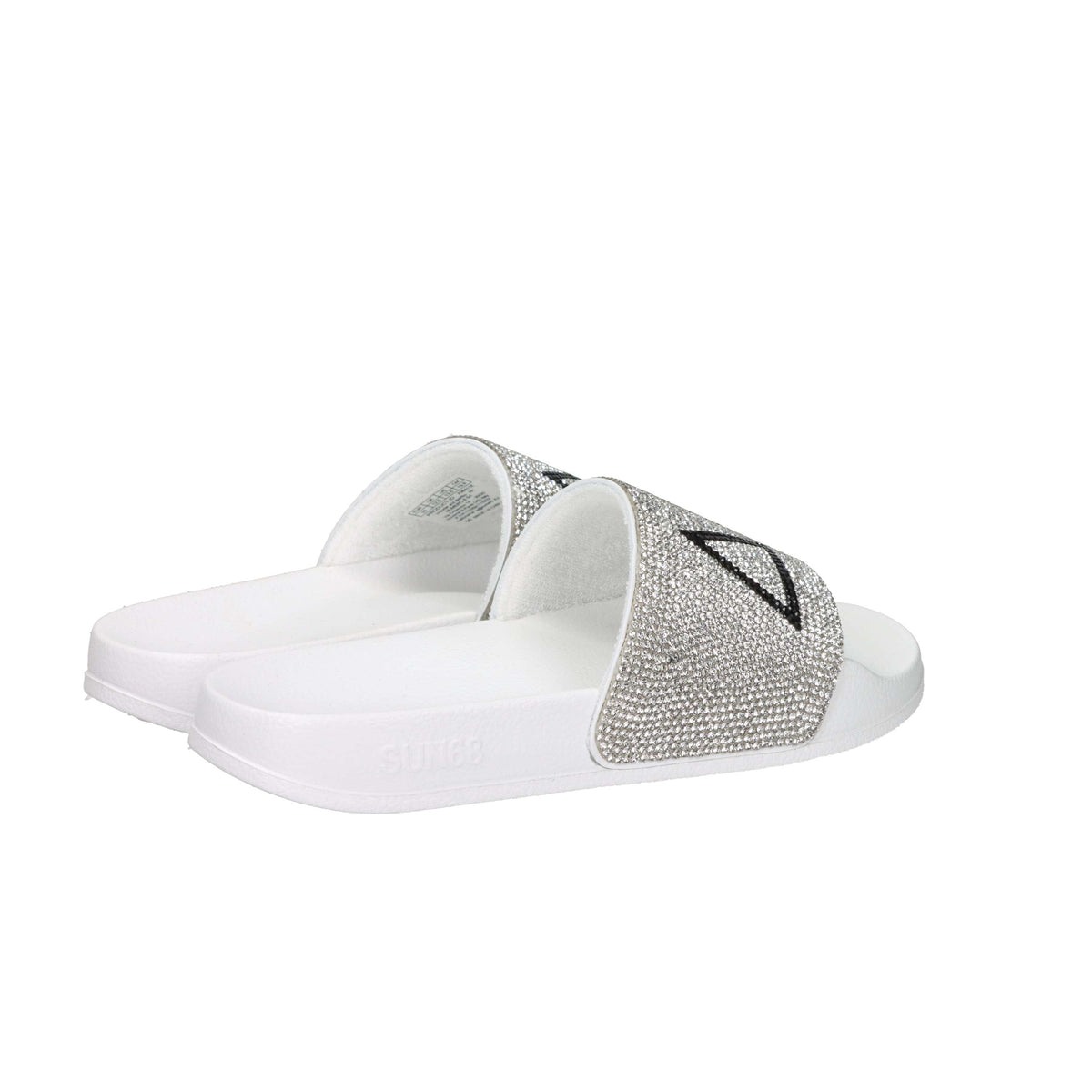 Sun68 Bambine e ragazze Ciabatta X36411K Bianco/Argento