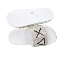 Sun68 Bambine e ragazze Ciabatta X36411K Bianco/Argento