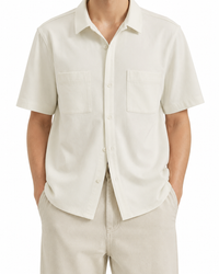 Richmond X Uomo Camicia UMP26363CA Panna