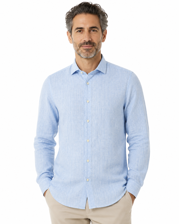 Philotinto Uomo Camicia 26S02CA Celeste